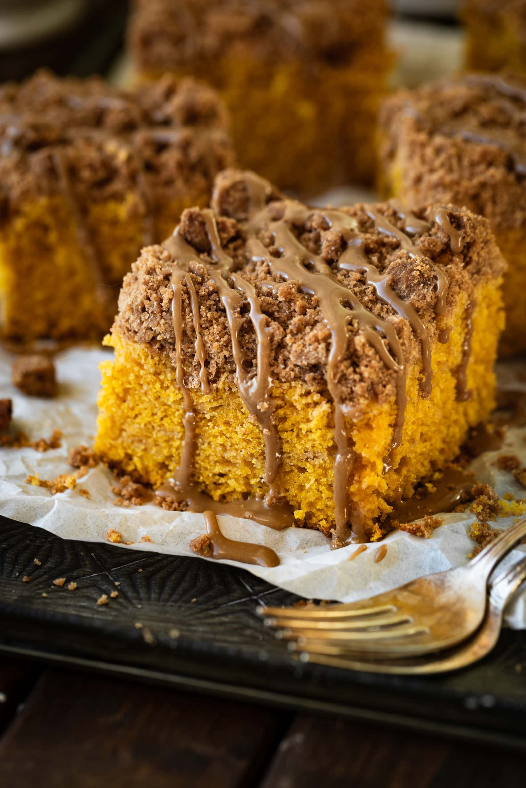 Cinnamon Crumb Pumpkin Espresso Cake Recipe