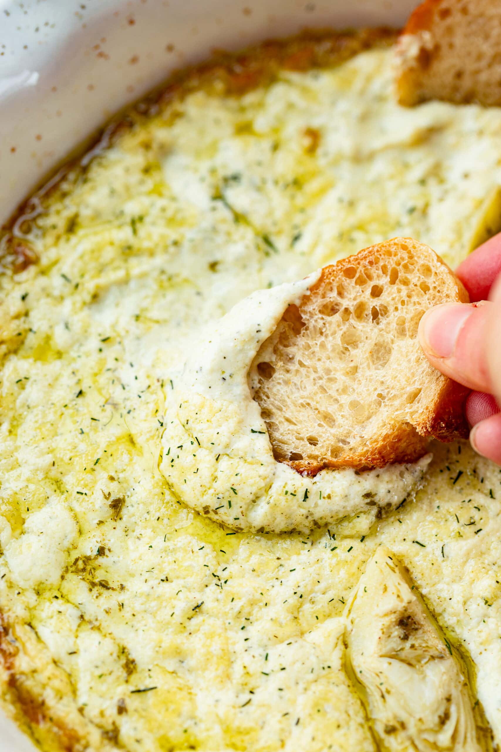 Creamy Artichoke Dip [+ Video]