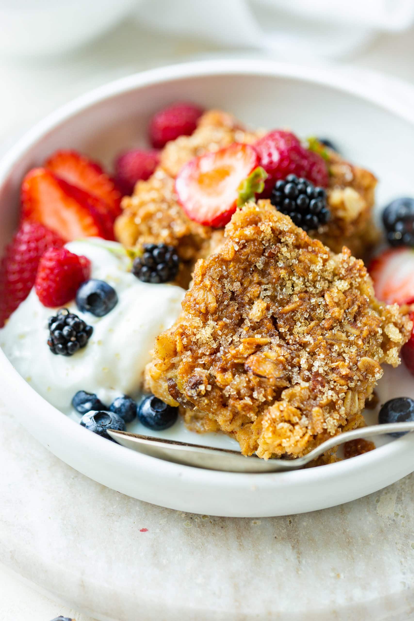 Creme Brulee Amish Baked Oatmeal