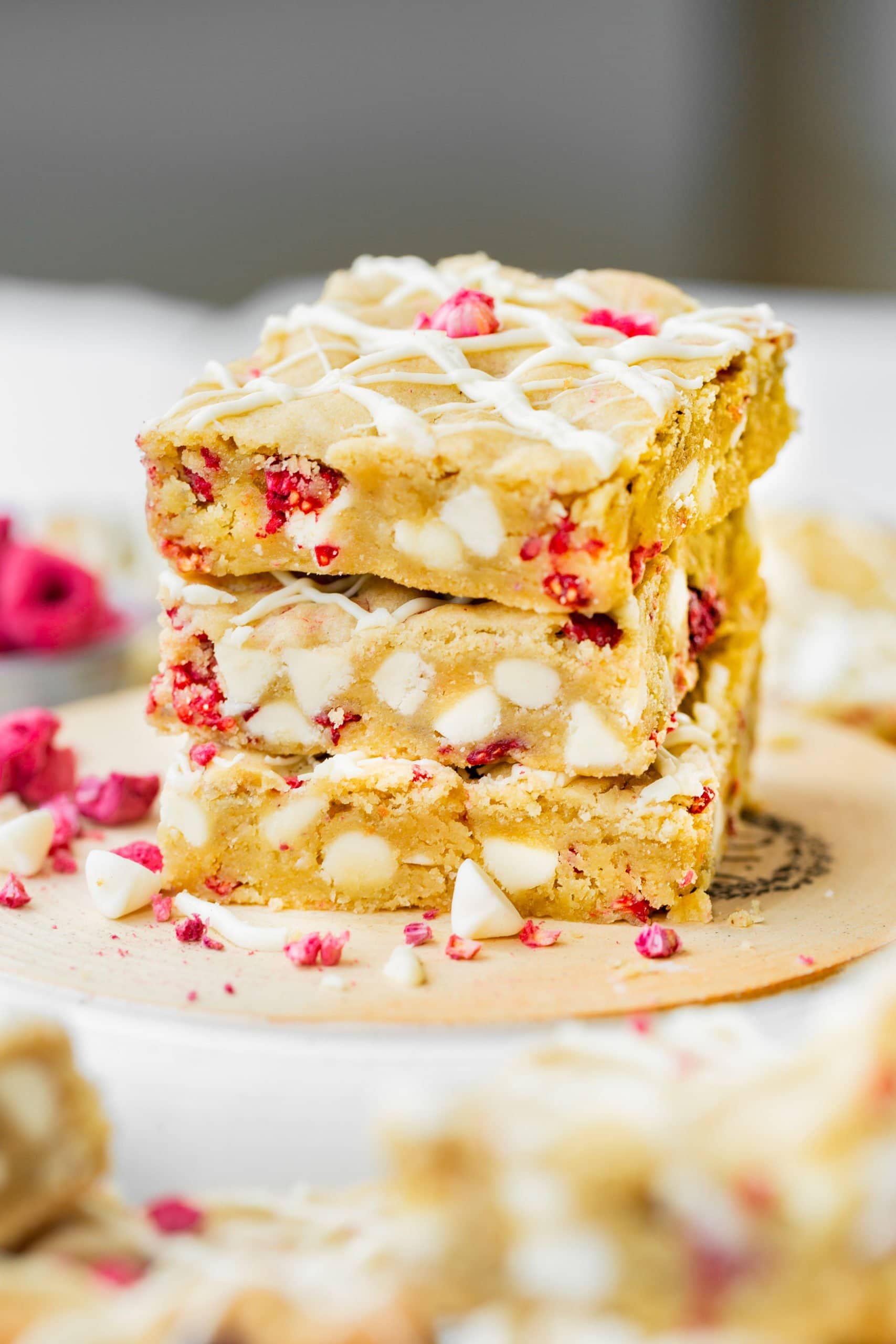White Chocolate Raspberry Blondie Recipe