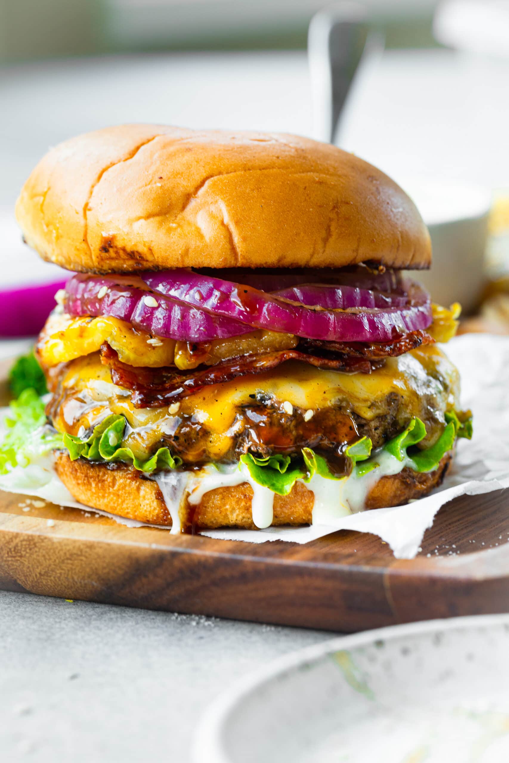 Teriyaki Pina Colada Burger [+ Video]
