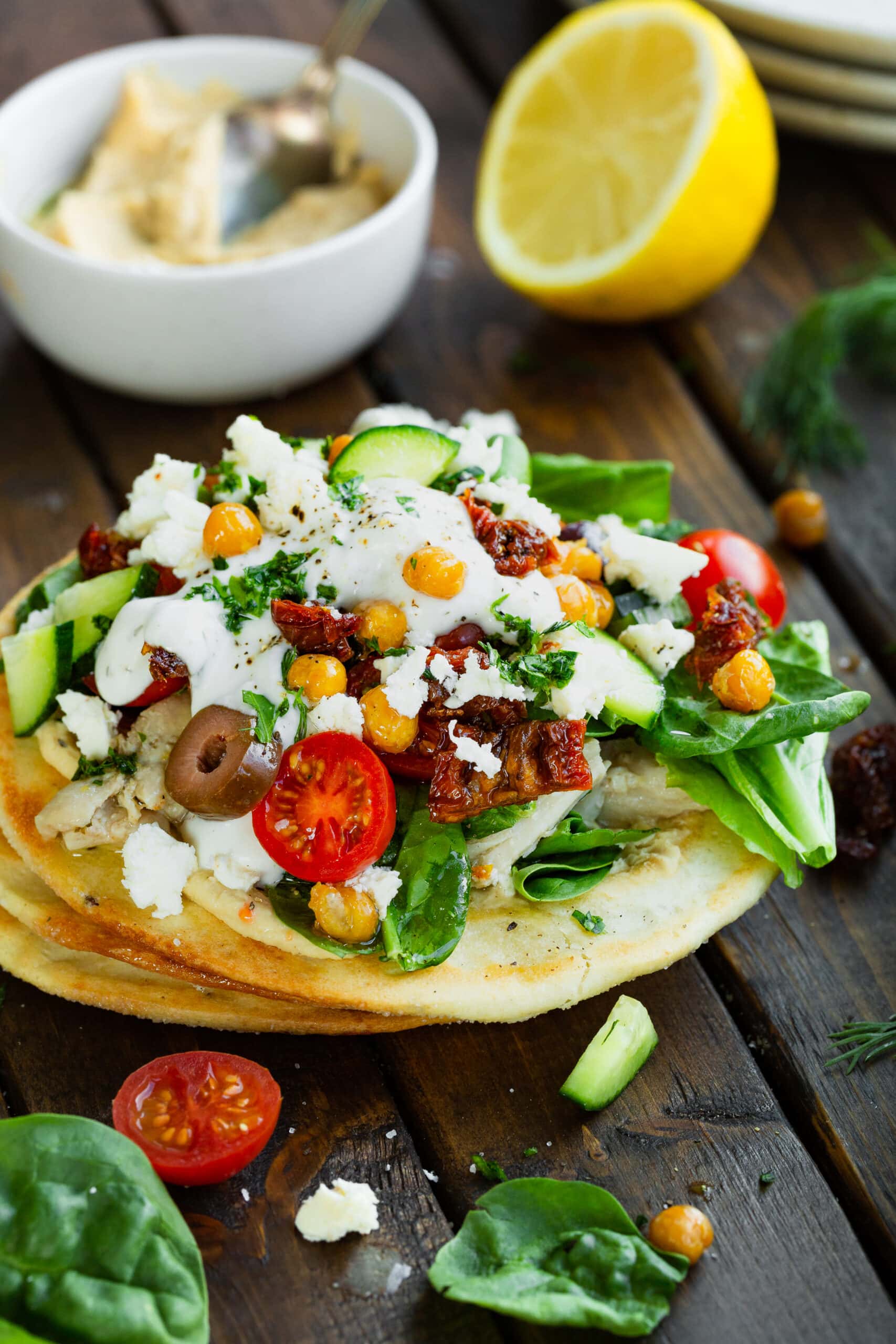 Wholesome Greek Turkey or Hen Tostadas
