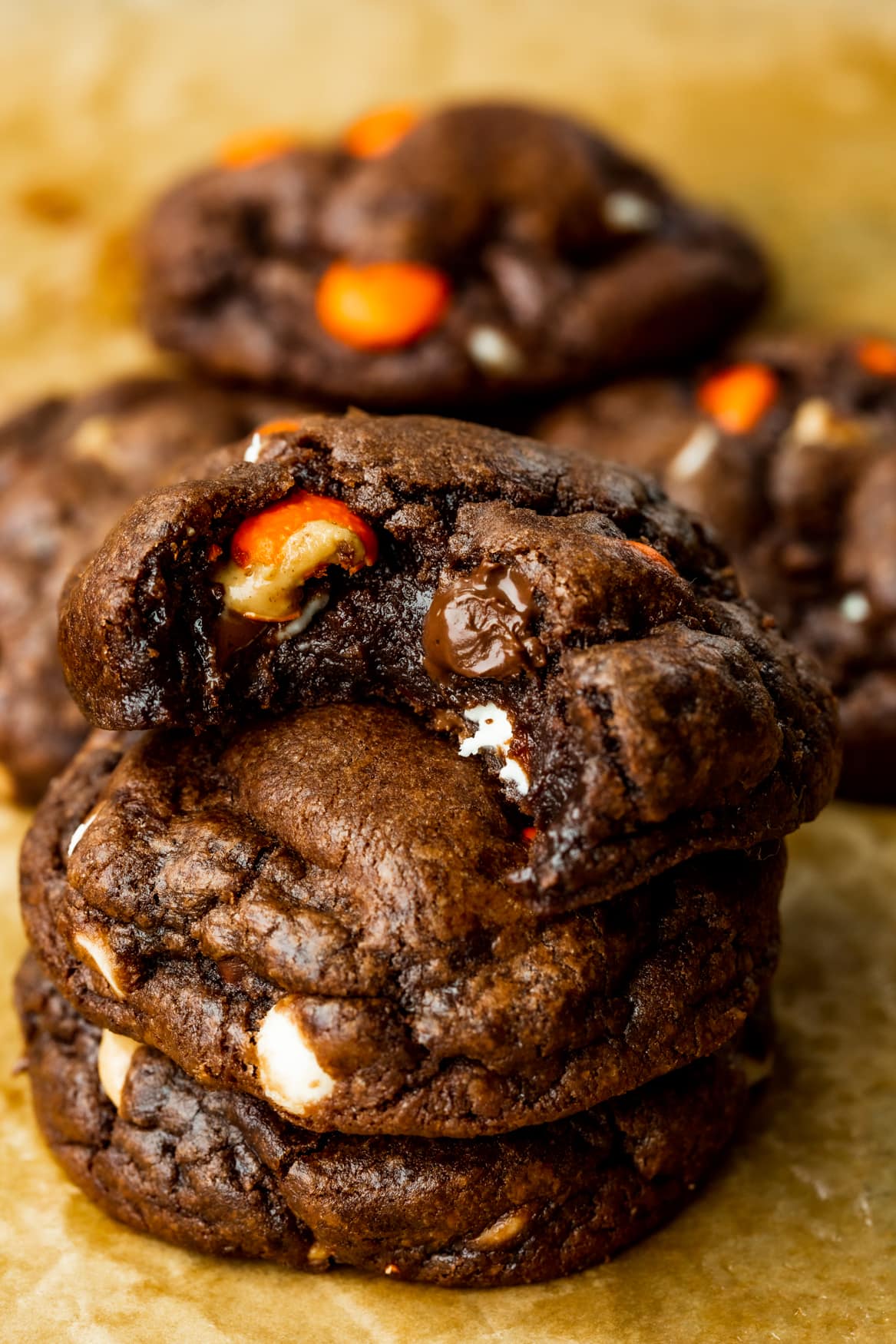 Reese’s Triple Chocolate Cookies – Oh Candy Basil
