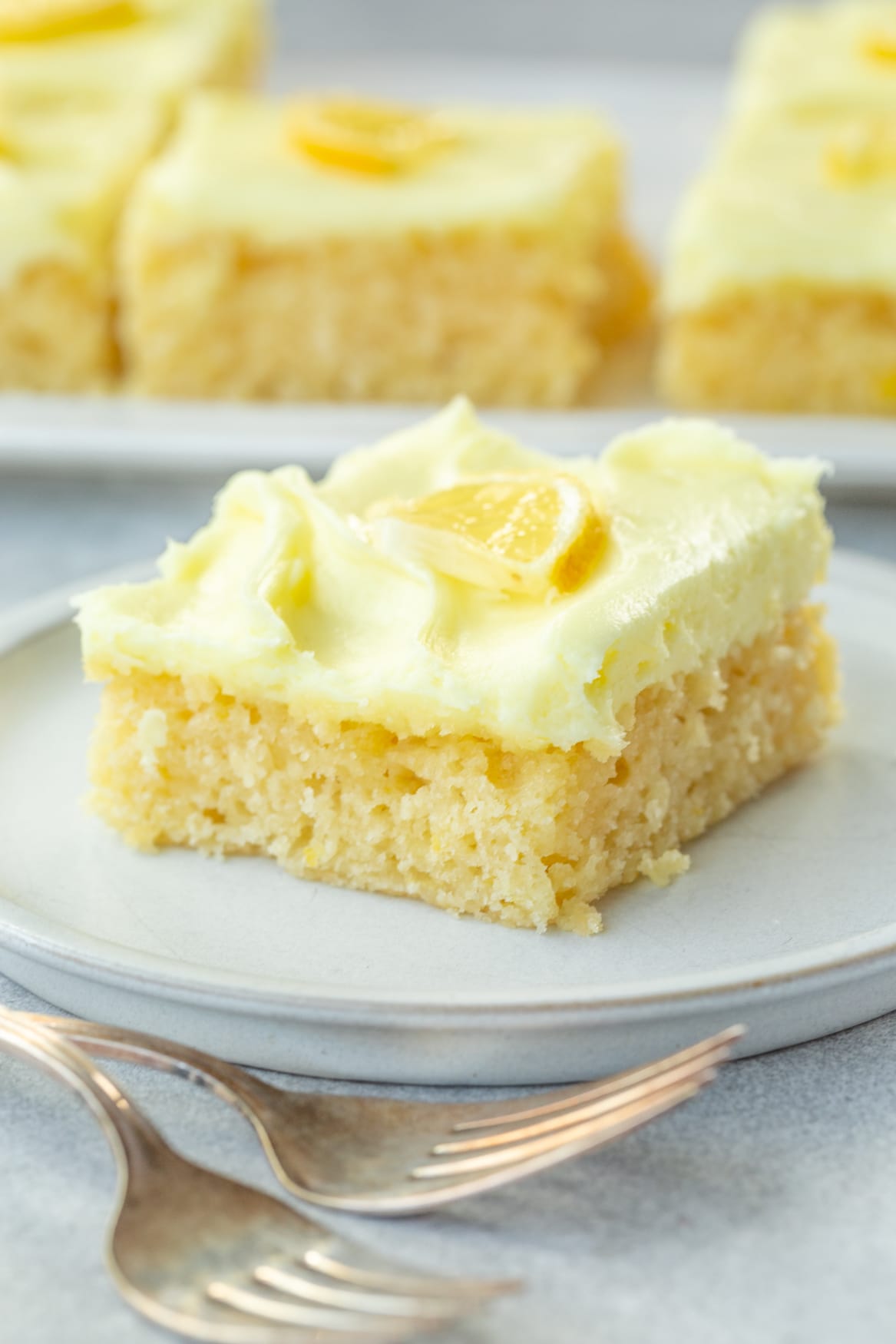 Simple Lemon Cake (+ Lemon Cream Cheese Frosting!)