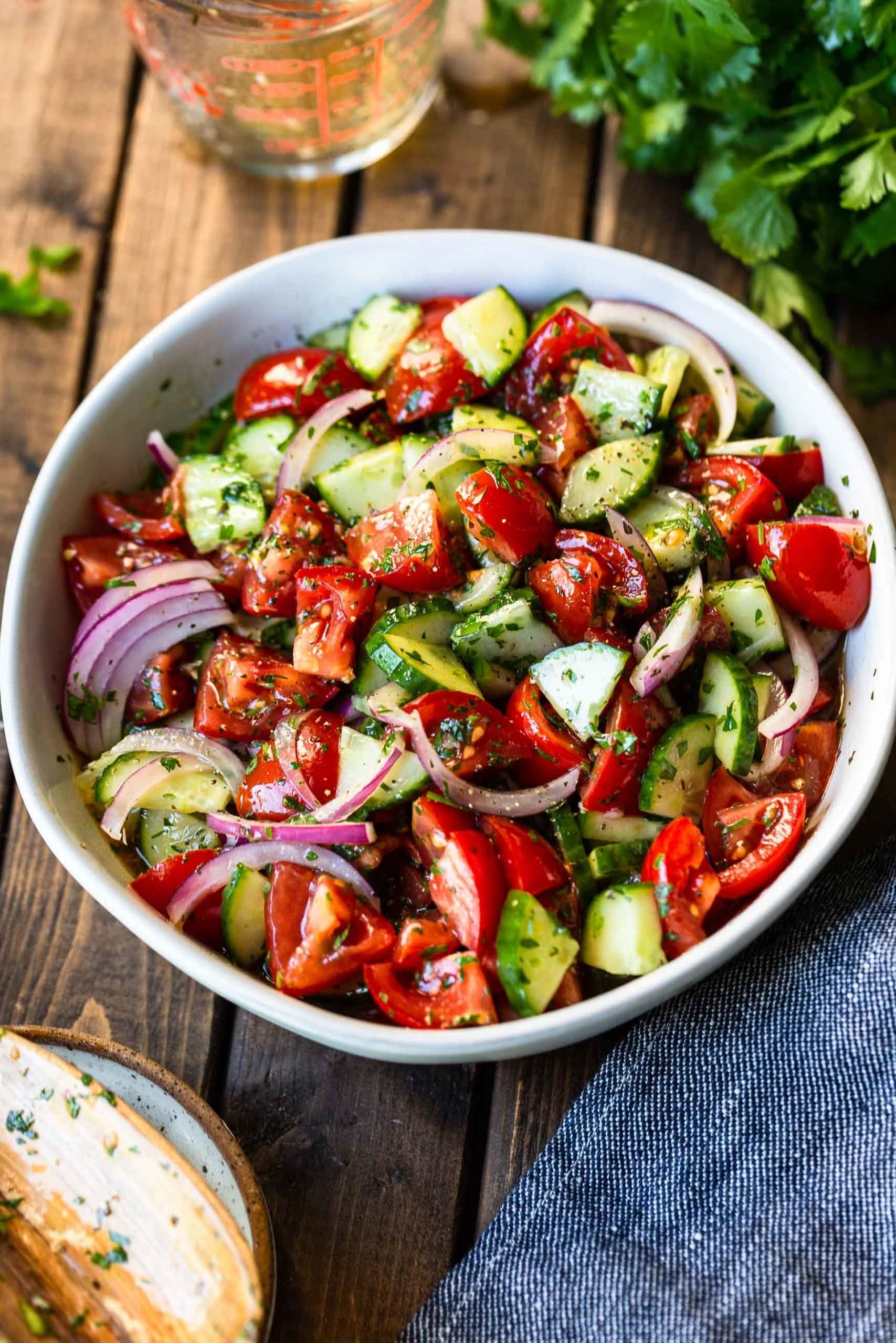 Your Neighbor’s Tomato Cucumber Salad